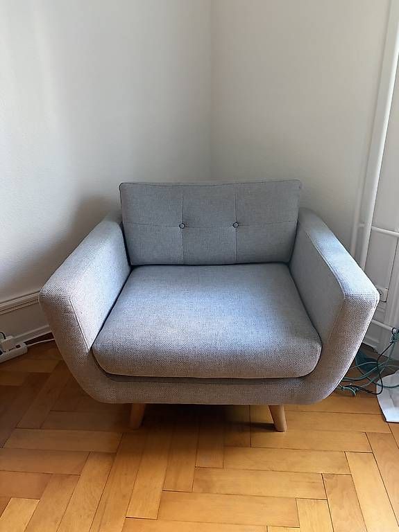 Sofas: Schöner Sofasessel blau – D'occasion à Zürich par Beatnu