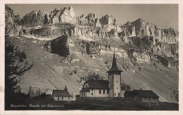 Ansichtskarte Urnerboden Kapelle Jägernstöcke gelaufen