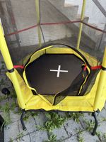 Trampolin Kinder Sicherheitnetz gelb guter Zustand