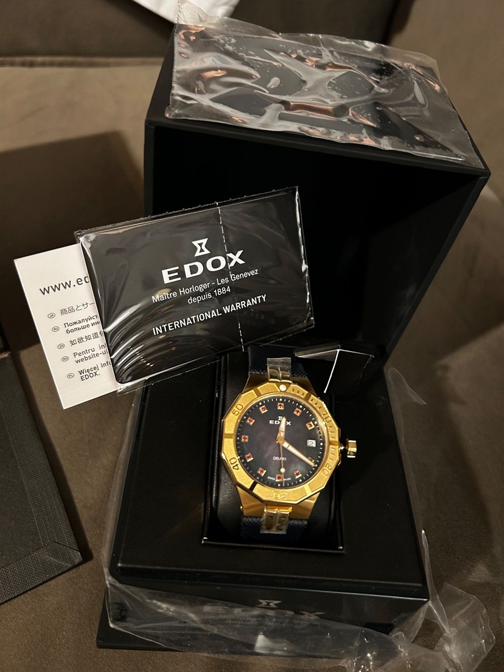 Edox Orologi: NEU EDOX Delfin Armbanduhr NEU – Nuovo e nell'imballaggio originale da Bülach venduto da silk1881