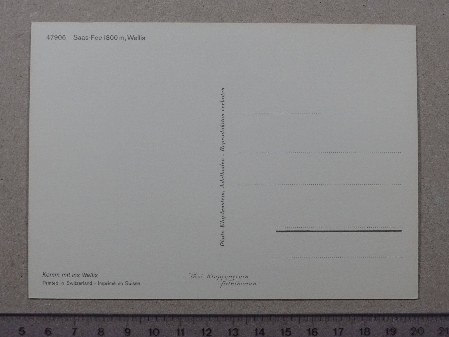 Cartes postales: Saas-Fee – D'occasion à Lenzburg par fh1 1