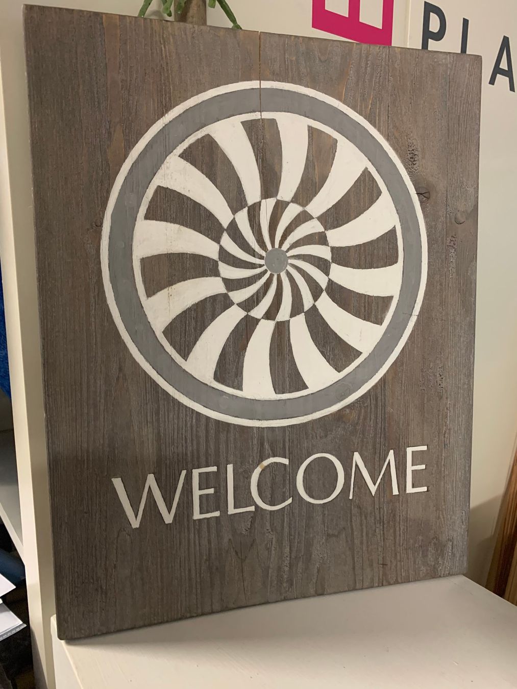Foto & Immagini: Originelle Holztafel "Welcome" - Unikat - handmade – Nuovo (secondo la descrizione) da St. Gallen venduto da Miousch 1