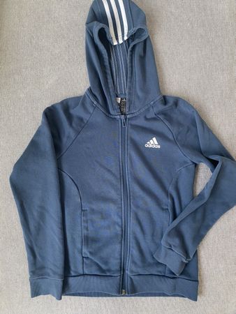 Adidas Hoodie Grösse M / 152 (Alter 11–12 Jahre) dunkelblau