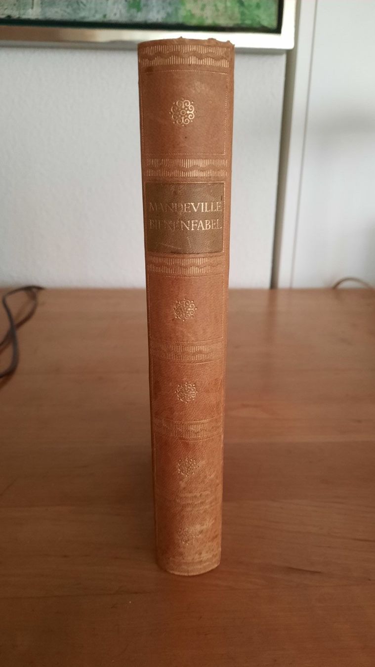 Libri: MANDEVILLES BIENENFABEL, Bibliothek der Philosophen – Usato da zürich venduto da gabab