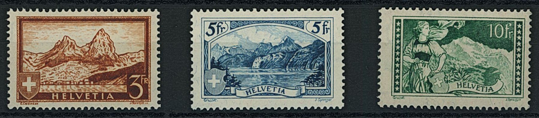 Alle Briefmarken: 1914/1931 - Gebirgslandschaften - postfrisch ** – Neu (gemäss Beschreibung) aus Schindellegi von leecollect 4