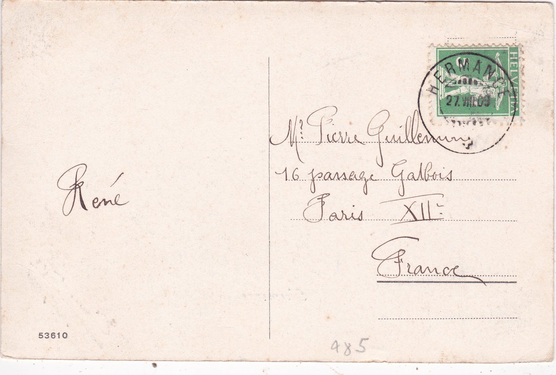 Cartes postales: Hermance 1909 – D'occasion à Herisau par Lisegrat2008 1