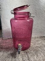 Getränkespender Kilner Glas pink mit Zapfhahn gebraucht