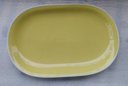 RÖSSLER Große Gelbe Platte 36x23cm -J09