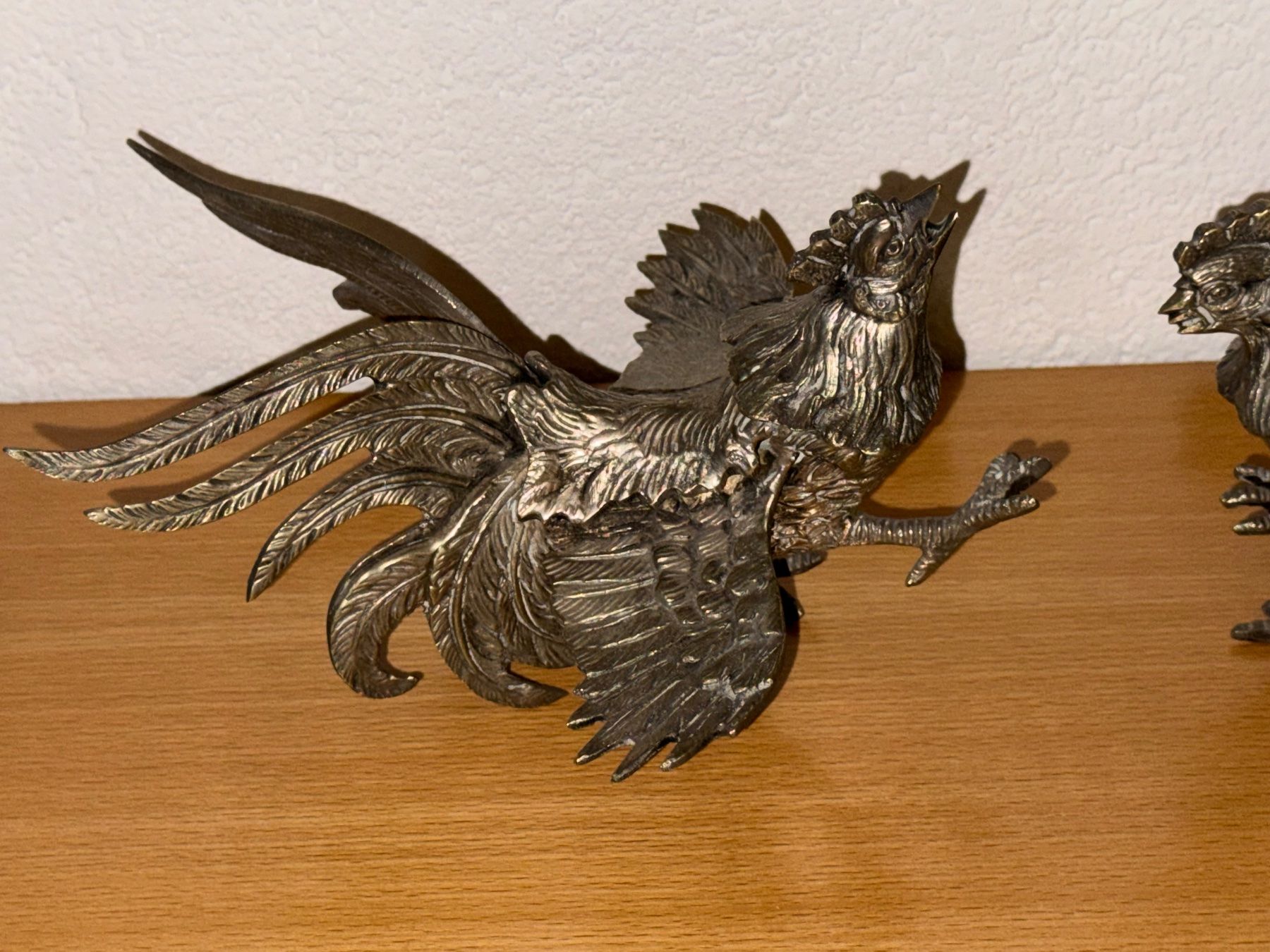 Sculture & Statue: Vintage Zwei kämpfende Hähne – Usato da Kaiseraugst venduto da winnetou04 5