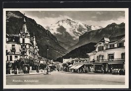 Interlaken, Bahnhofstrasse mit Hotel Ber