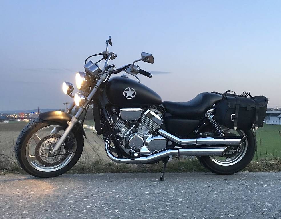 Honda Chopper: Honda VF 750c schwarz matt ab MFK – Usato da Ottenbach venduto da uelikaeserart 4