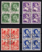 Pro Juventute 1936 Serie im 4er-Block ʘ