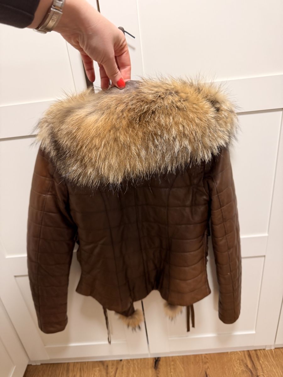 Giacche: Edle Lederjacke mit Echtpelz – Usato da Dielsdorf venduto da M.M.A1