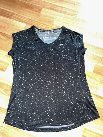 Nike Damen Funktionsshirt Dri-FIT, Gr. L, Schwarz