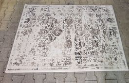 Edler Vintage Teppich, creme-beige, 120x170, Vintage