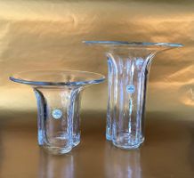 Hergiswiler Glasi / 2  Blumenvase / TRIANGOLO Vase