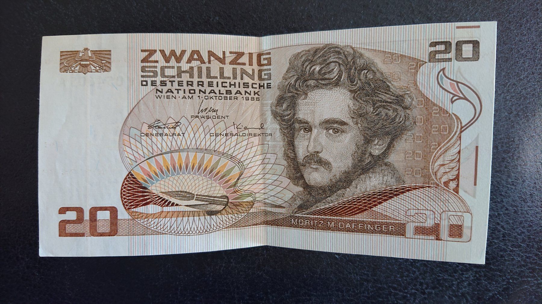 Banconote: 20 Schilling Note - Moritz Daffinger 1986 – Usato da Dürnten venduto da babajoo
