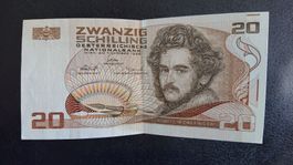 20 Schilling Note - Moritz Daffinger 1986