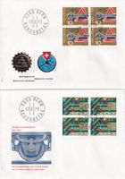 Lot 6 Briefe FDC 4er Block  1972
