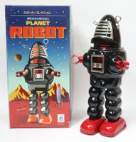 Blech Roboter Planet Robby Robot Blechroboter Funkensprühend