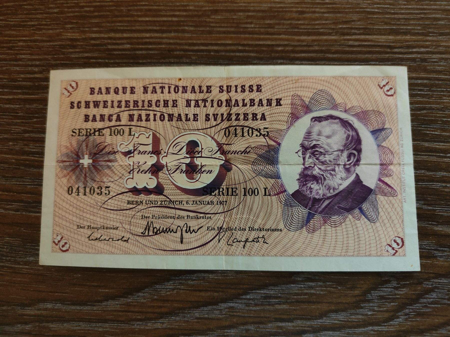 Banconote: Schweiz 10 Franken 1977 !!!!!!! – Usato da Flaach venduto da Lonzo99