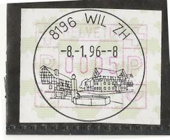 8196 WIL K1474 EVT 08.01.96 auf ATM (FRAMA)