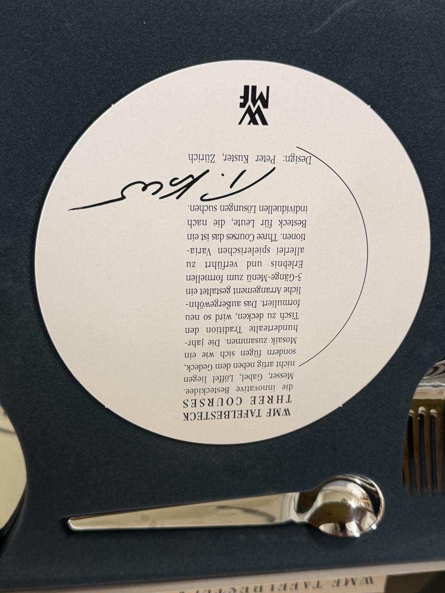 WMF Set di posate: WMF Tafelbesteck Three Courses, 6-teilig, neuwertig – Nuovo (secondo la descrizione) da Zumikon venduto da ems_6kdb 2