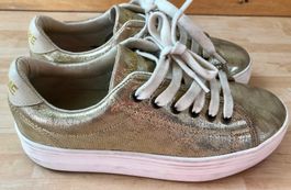 Goldene "No Name" Sneakers, 37, Plateauschuhe, Turnschuhe