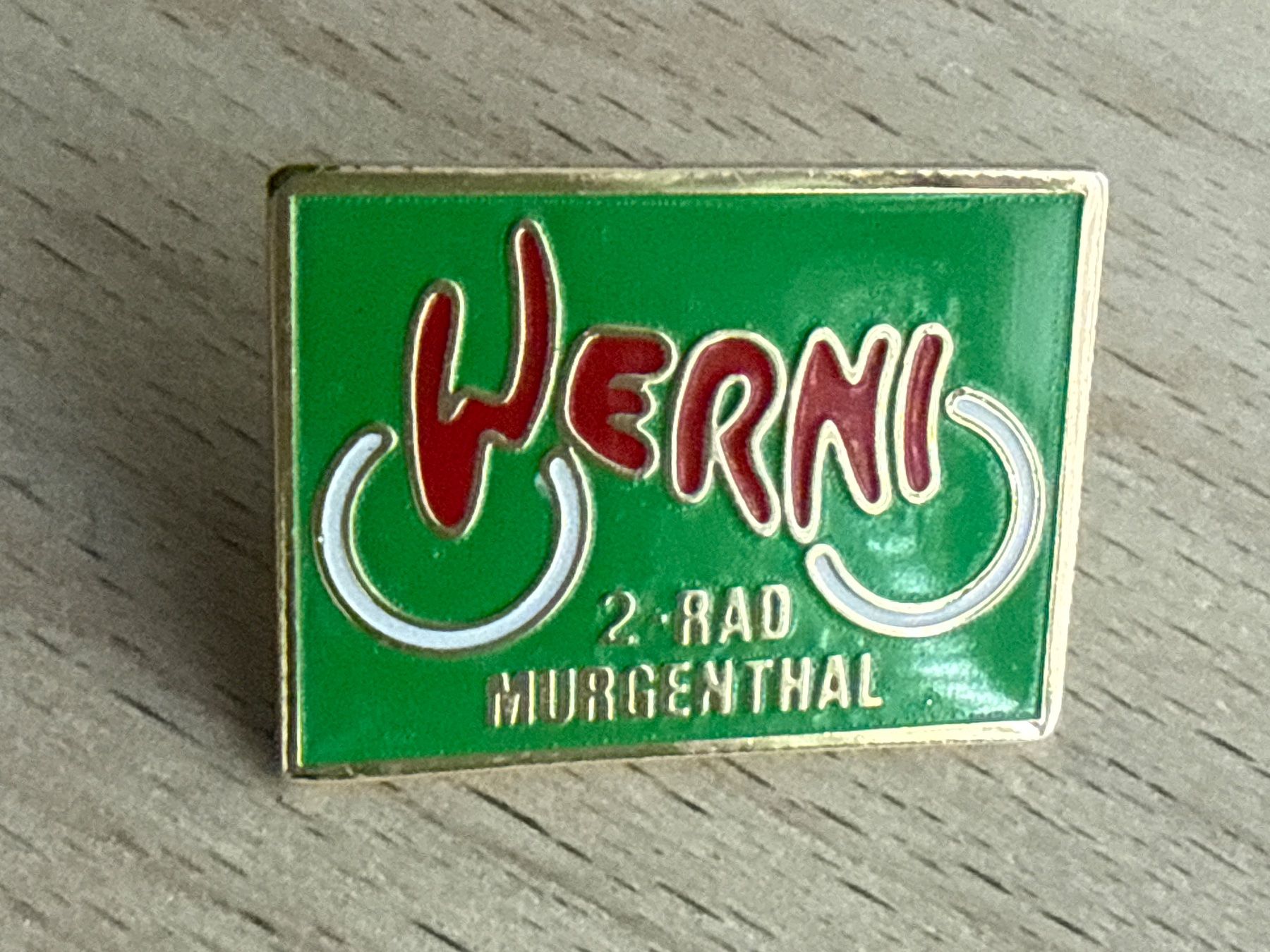 Placchette & Badge: Pin Werni 2-Rad Murgenthal – Usato da Glattbrugg venduto da Schweigmatt
