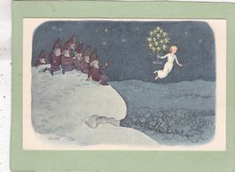 Kitsch Pro Juventute Weihnacht Zwerge Christkind