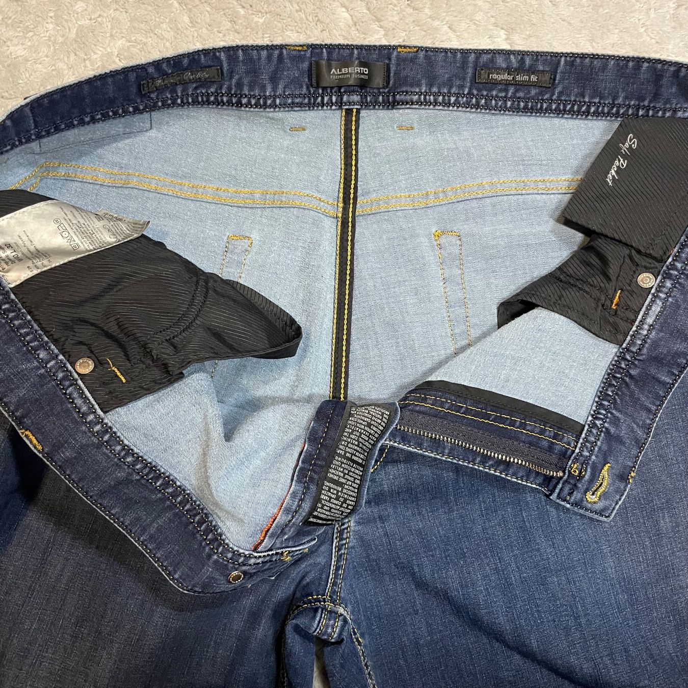 Jeans: ALBERTO Pipe Jeans W40 L32 Regular Slim Fit Coolmax – Nuovo (secondo la descrizione) da Bubikon venduto da SwissSecondLife 8