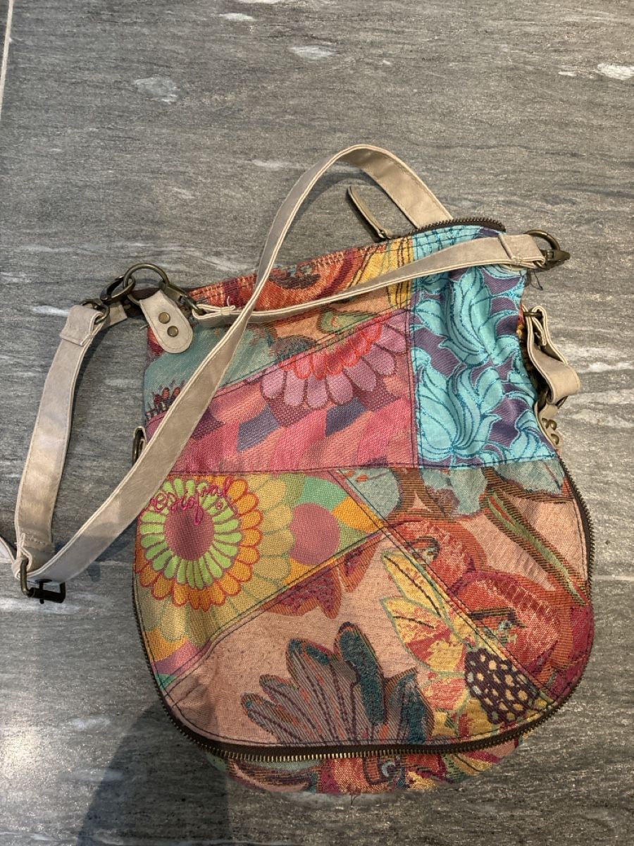 Desigual Borse da donna: Desigual Schultertasche/Handtasche, bunt gemustert – Usato da Lupsingen venduto da Aloha_21 2