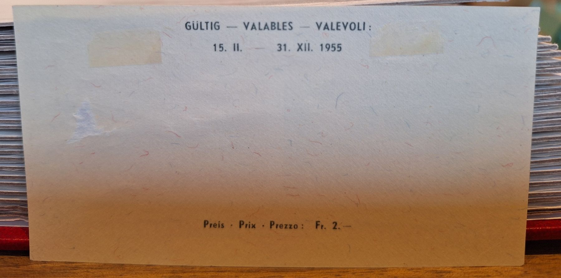 Tutti i francobolli: W35 Lausanne Kat. 60.- – Usato da Balgach venduto da SIMEON27 1