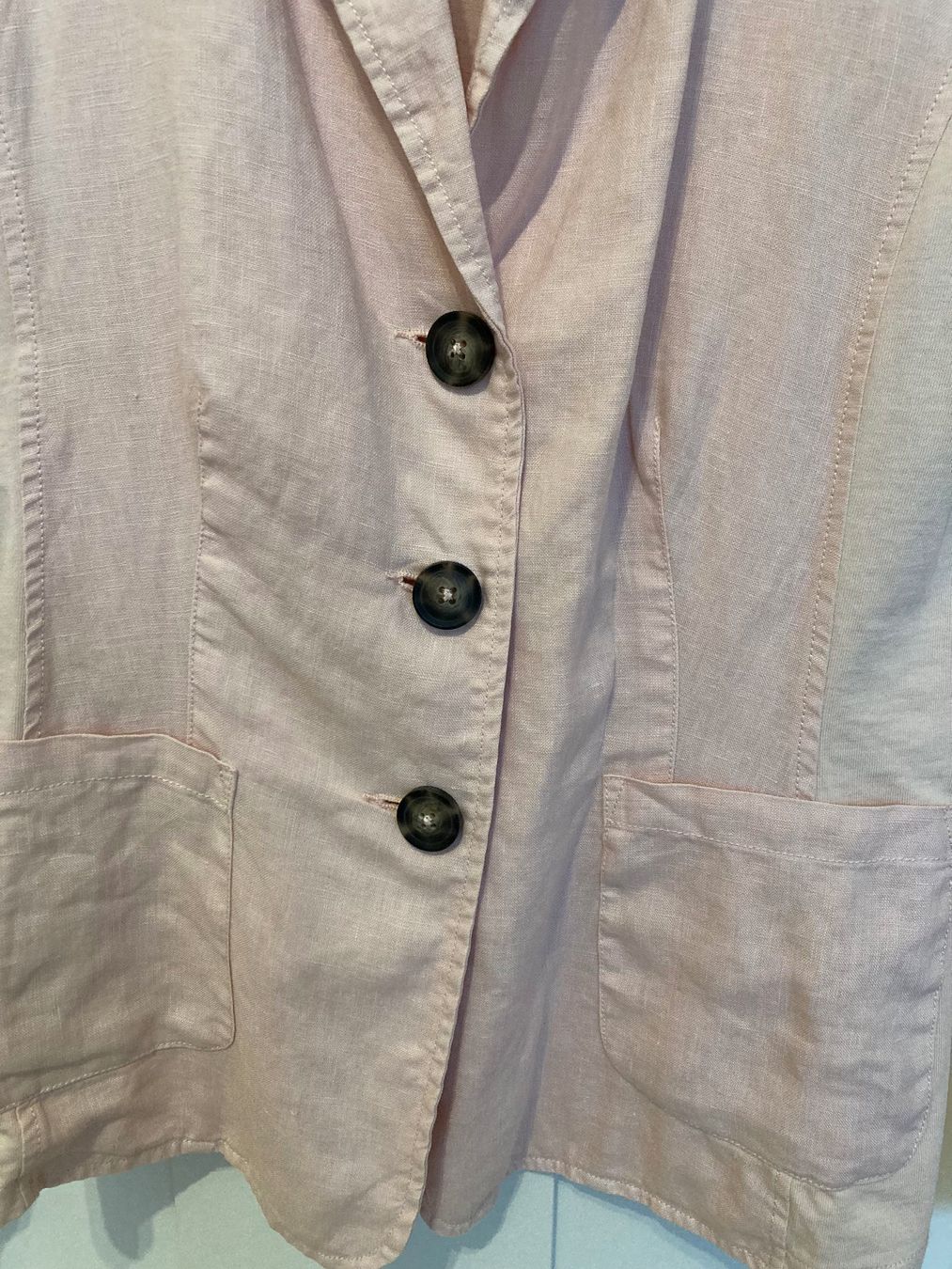 Giacche: Leinen Blazer von Oui; Gr. 34-36 – Nuovo (secondo la descrizione) da Zürich venduto da LisM. 3