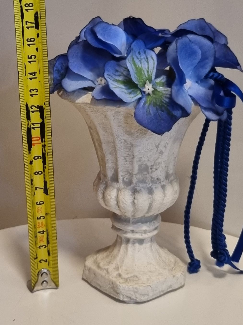 Blumentöpfe: Mini Urne Cachepot Antik Stil blaue Blumen – Gebraucht aus Scharnachtal von devin03 1