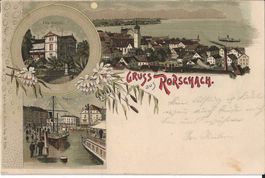 Karte Rorschach (Hafen u. Villa Seefeld 1900)