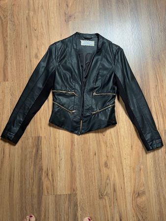 Kunstlederjacke schwarz M neu