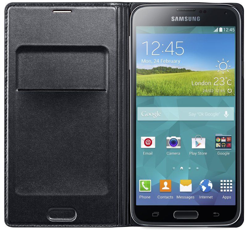 Samsung Covers & Schutzfolien: Original Samsung Flip Wallet Cover S5 case schwarz – Neu und originalverpackt aus Eschenbach SG von brocarte 4