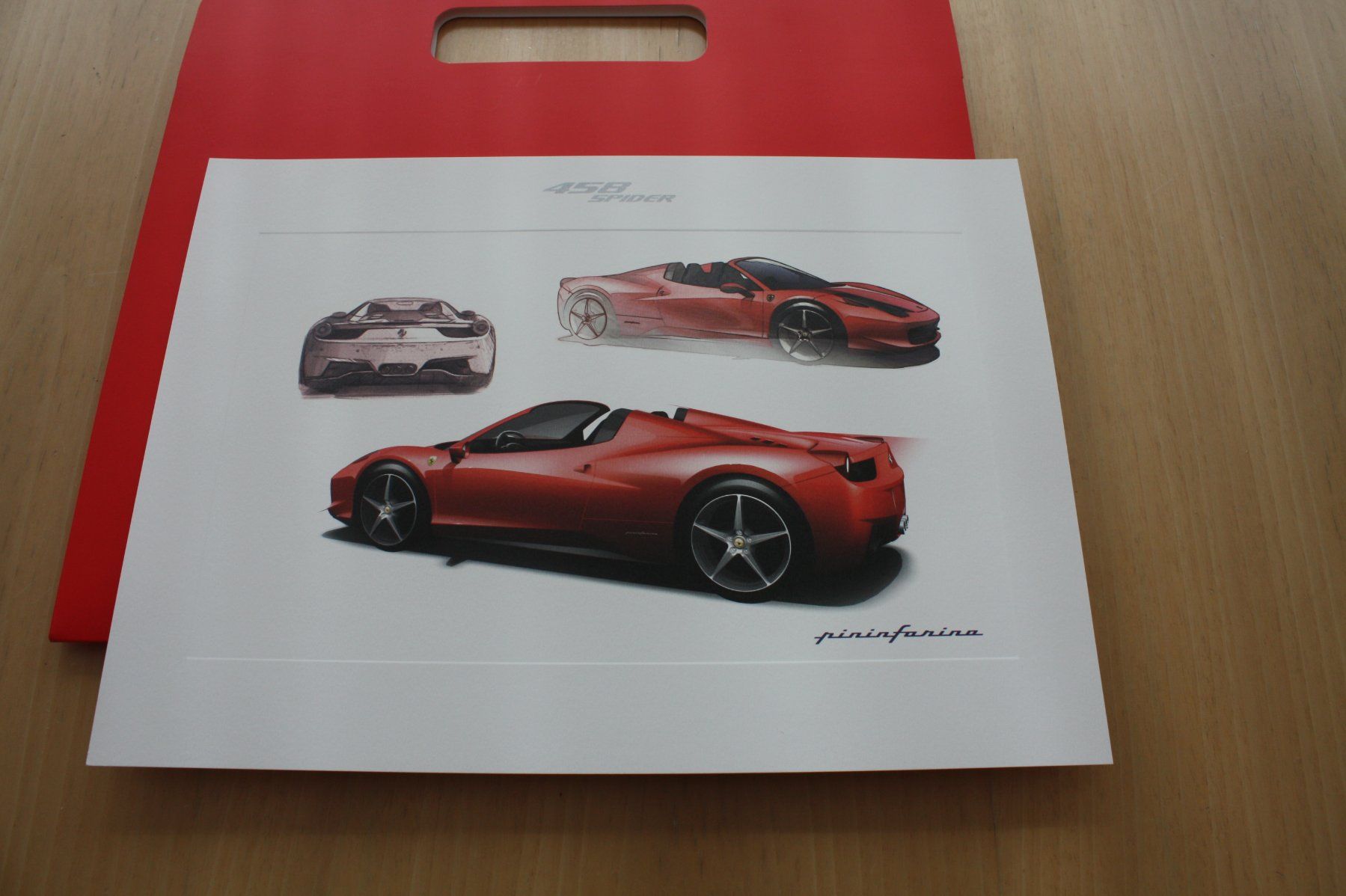 Ferrari Documenti: Ferrari 458 Spider Presentation Mappe Art Lithographie – Usato da Wikon venduto da erwin400 1