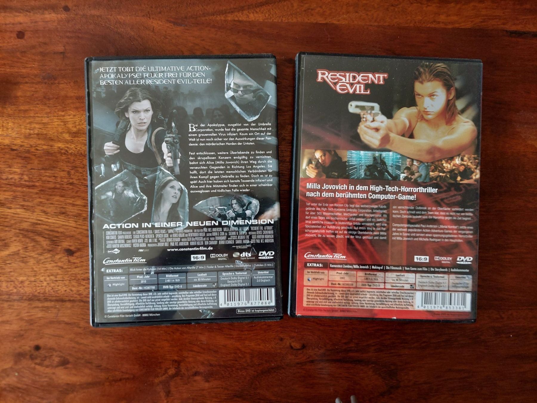Tutti i DVDs: Resident Evil Paket DVD – Usato da Beckenried venduto da Havacola 4
