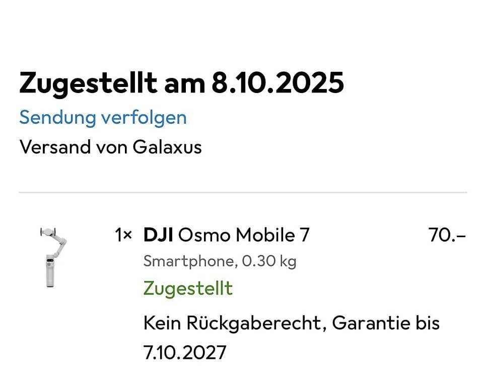 DJI Staffe: DJI Osmo Mobile 7 – Usato da Regensdorf venduto da Ismalinho 1