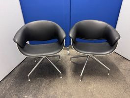 2 Sessel B&B Italia Sina Design Uwe Fischer (4 Beine)