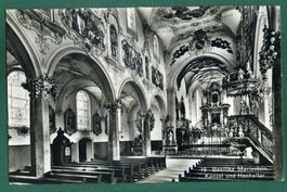 Basilika Mariastein Kanzel/Hochaltar, gelaufen, ca. 1932