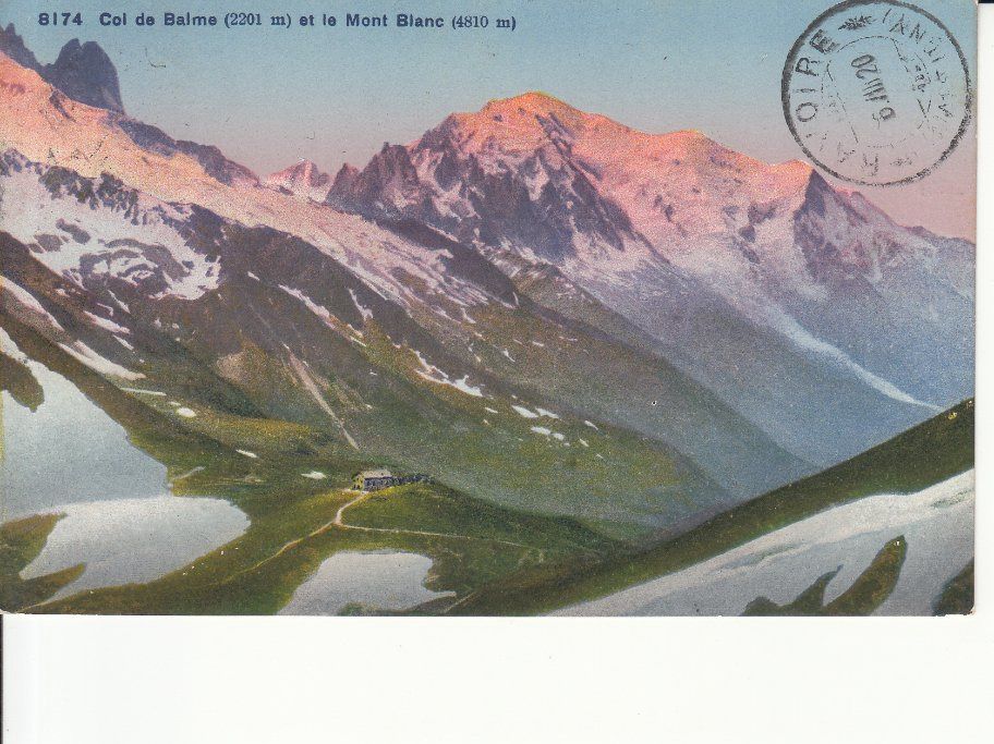 Cartoline postali: Col de Balme 1920 – Usato da Bürglen TG venduto da StampGraf