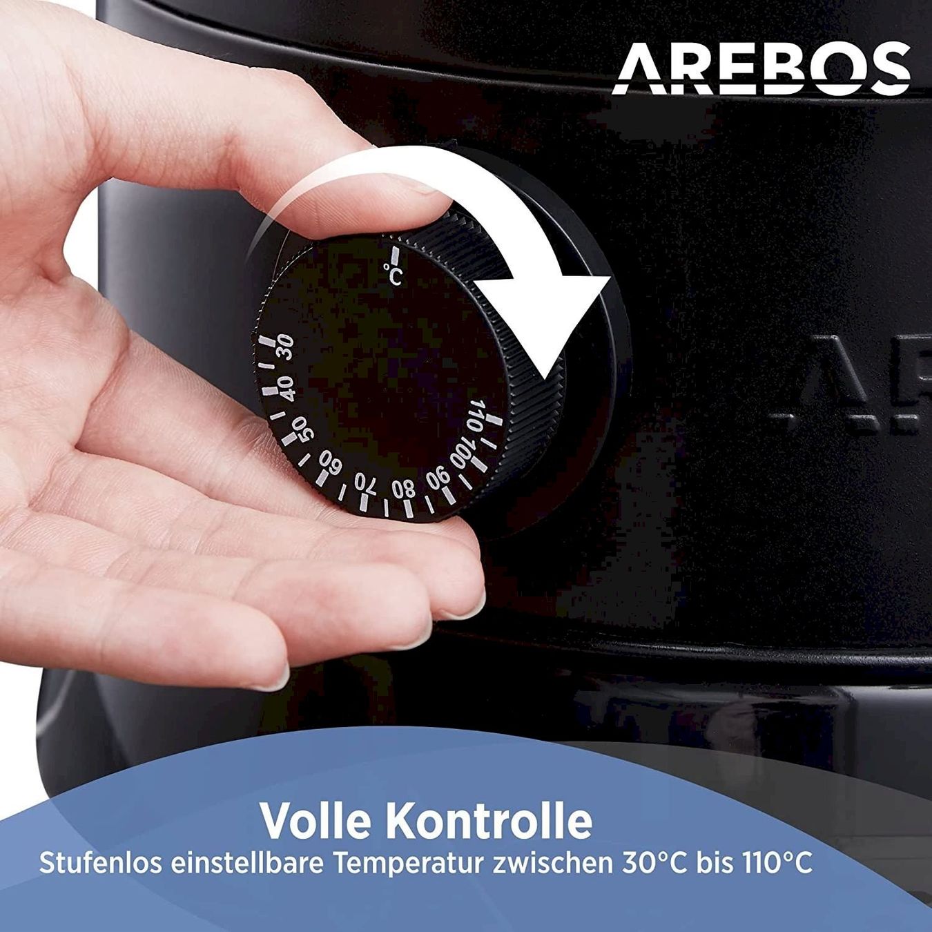 Elettrodomestici da cucina: Arebos Glühweinkocher Schwarz 20L – Nuovo e nell'imballaggio originale da Bottighofen venduto da zaap 3