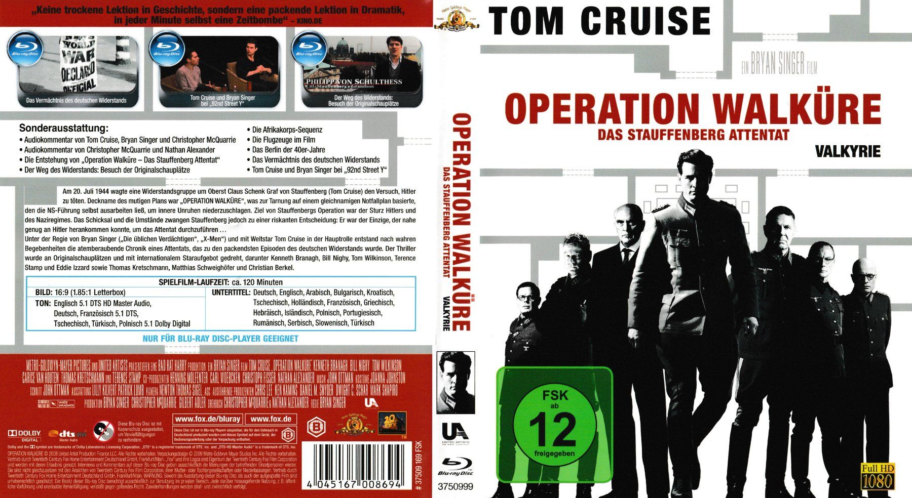 Tutti i DVDs: Blu-Ray - Operation Walküre - Das Stauffenberg-Attentat – Usato da Langnau am Albis venduto da MediaRescuerKeLoX