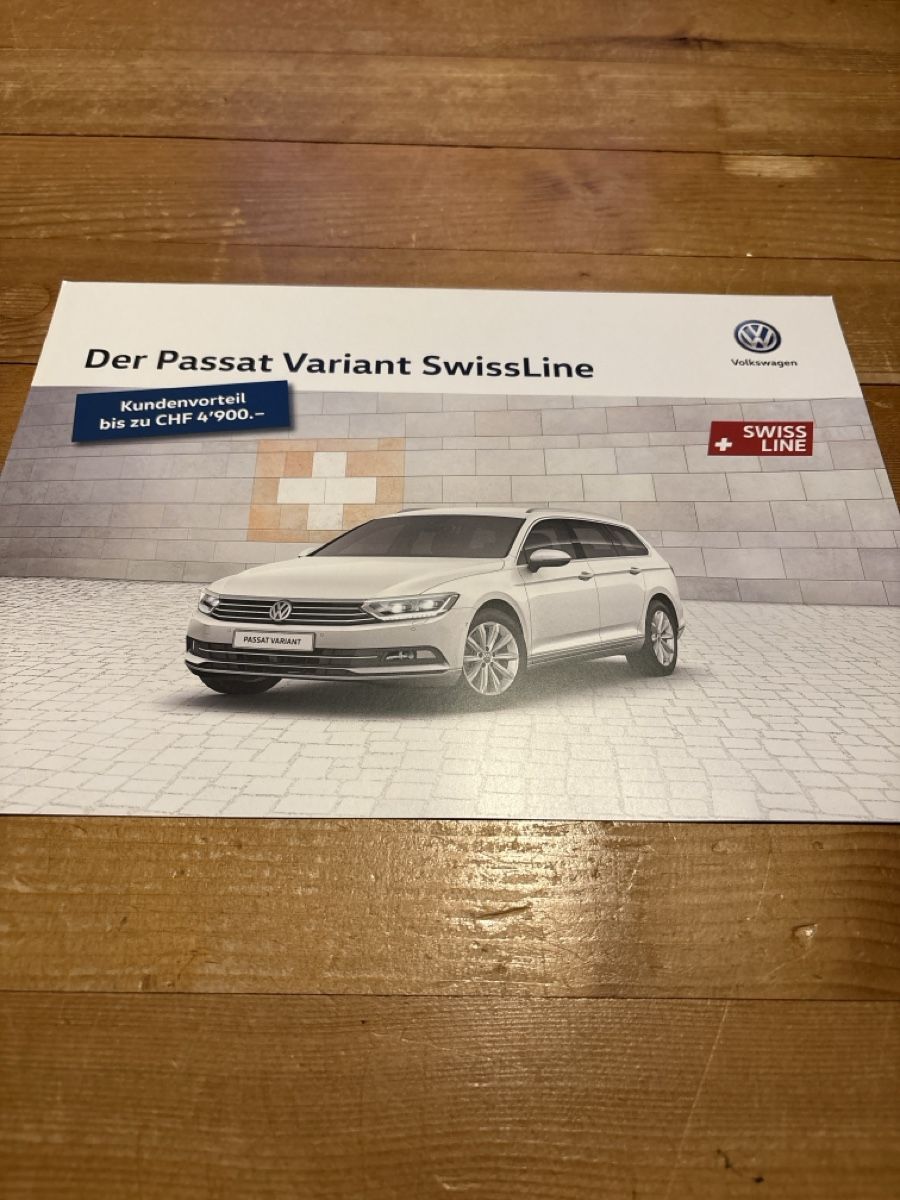 VW Dokumente: VW Passat Variant SwissLine Prospekt! 2018 – Neu (gemäss Beschreibung) aus Freienstein von Golfbueb