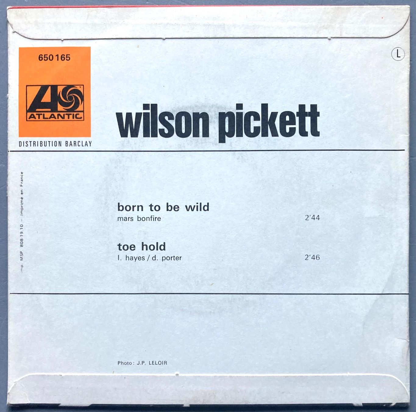 Schallplatten: WILSON PICKETT - BORN TO BE WILD / TOE HOLD – Gebraucht aus Poliez-Pittet von Newtown-Records 1