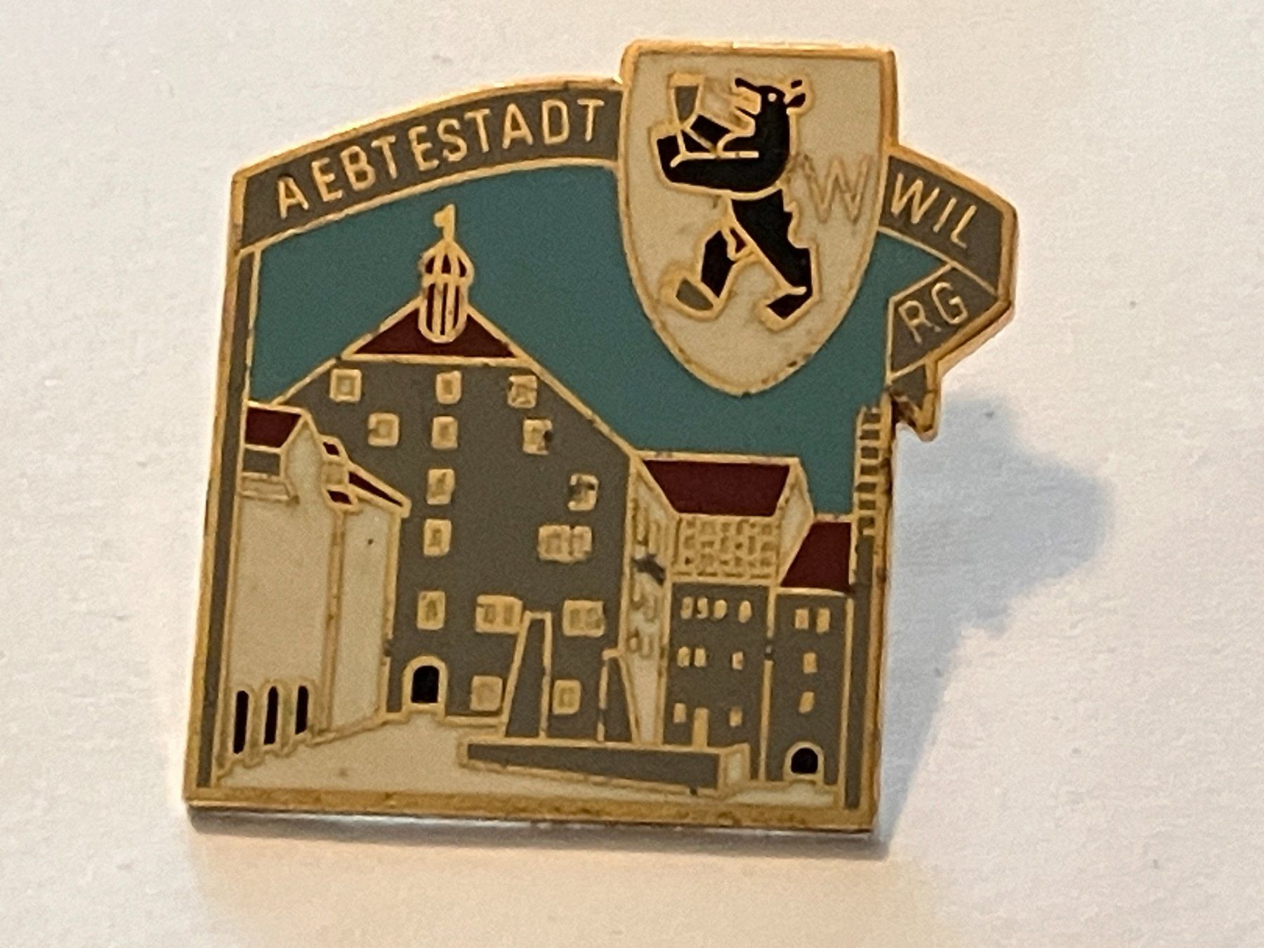 Placchette & Badge: 1 Pin Aebtestadt Will RG – Usato da Basel venduto da djwwpp
