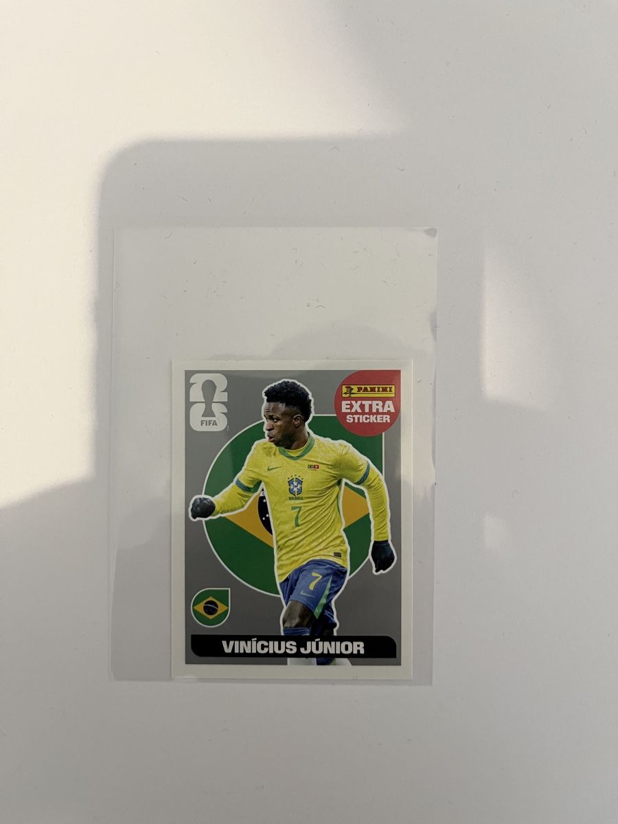 Panini Carte collezionabili: Panini World Cup 2026 - Extra Sticker Vinicius Junior Silver – Usato da Winterthur venduto da fla_hwg8